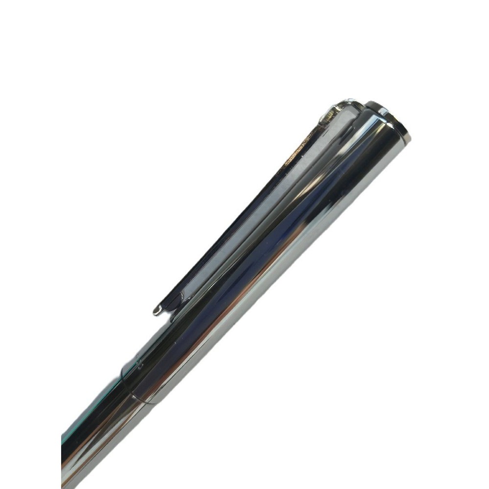Tiffany & Co Silver Retractable Ballpoint Pen Ribbed T-Clip with Pouch and Box - Picture 5 of 6